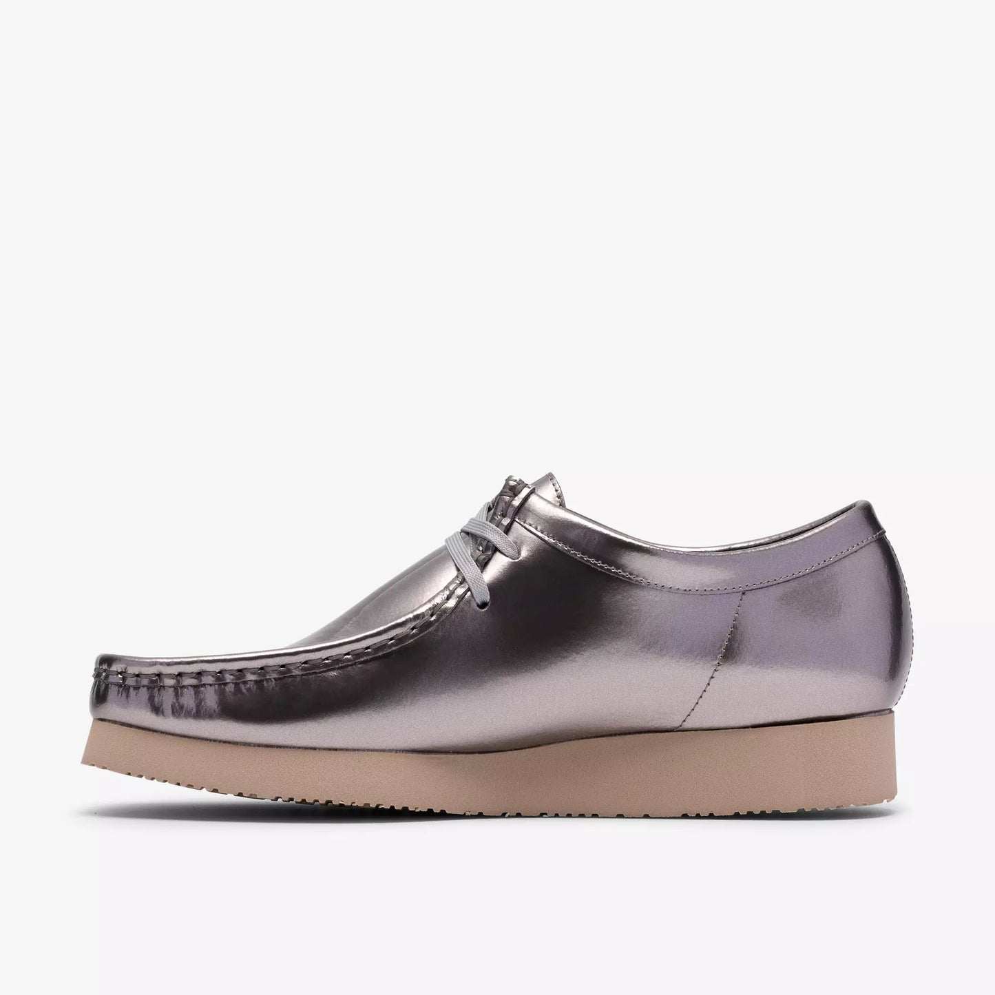Clarks Wallabee 2604 Silver Patent Style: 26186501