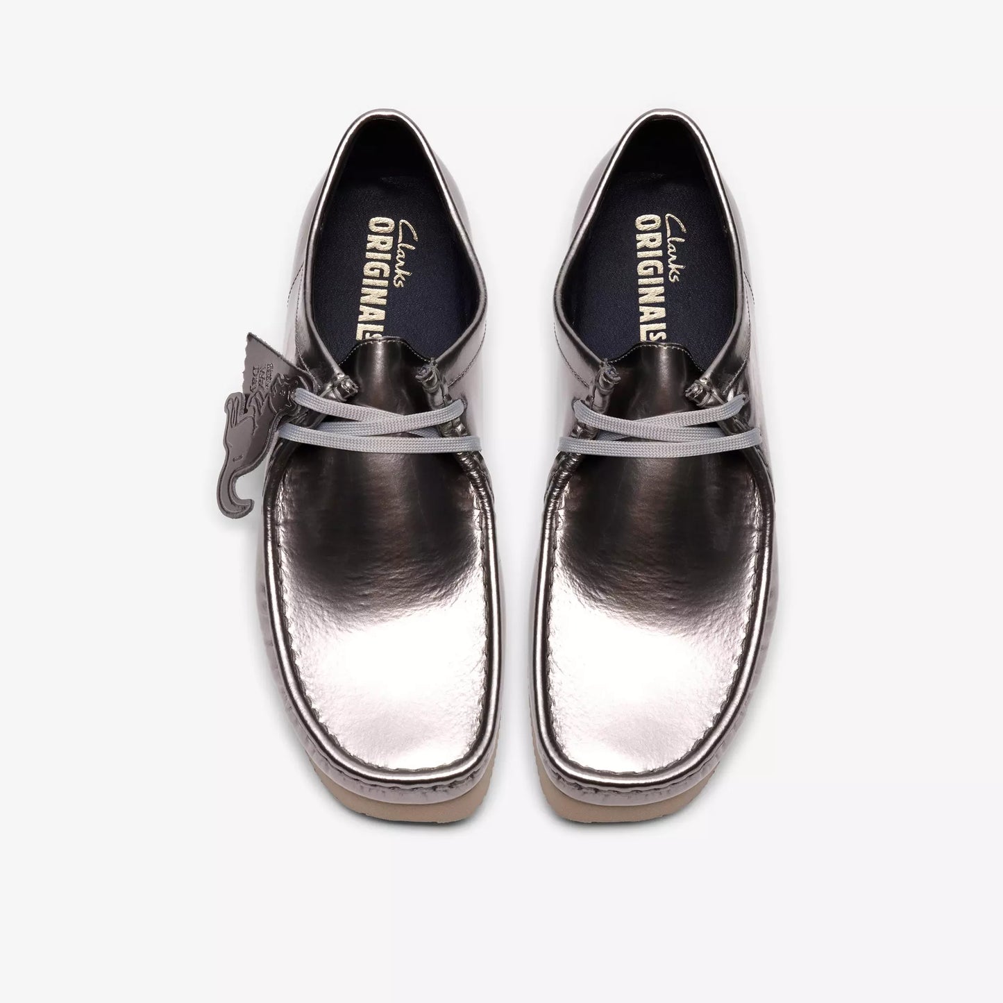 Clarks Wallabee 2604 Silver Patent Style: 26186501