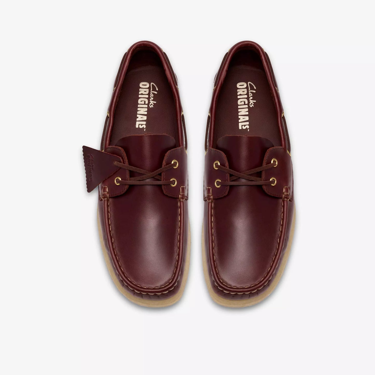 Clarks Godney Boat Mens Shoes Color: British Tan Leather Style: 26185687