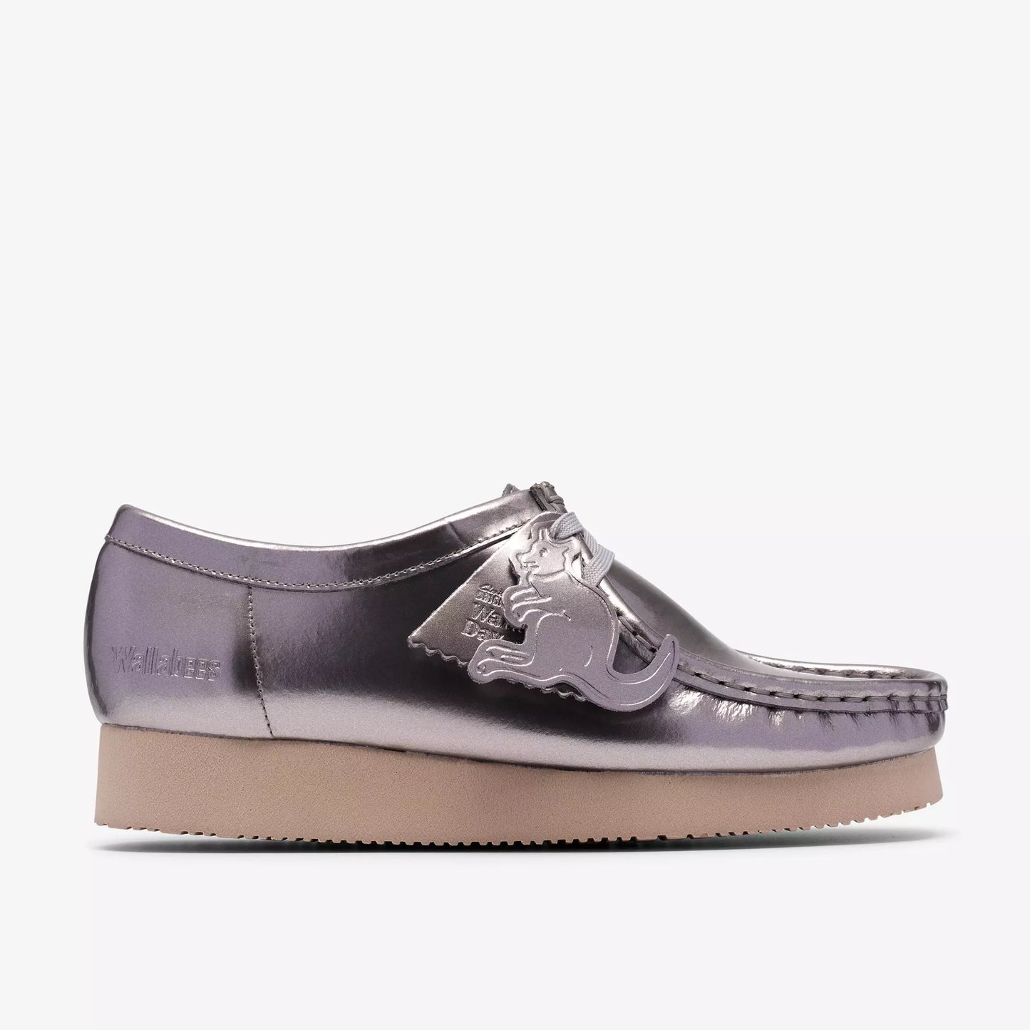 Clarks Wallabee WOMAN Silver Patent Style: 26186506