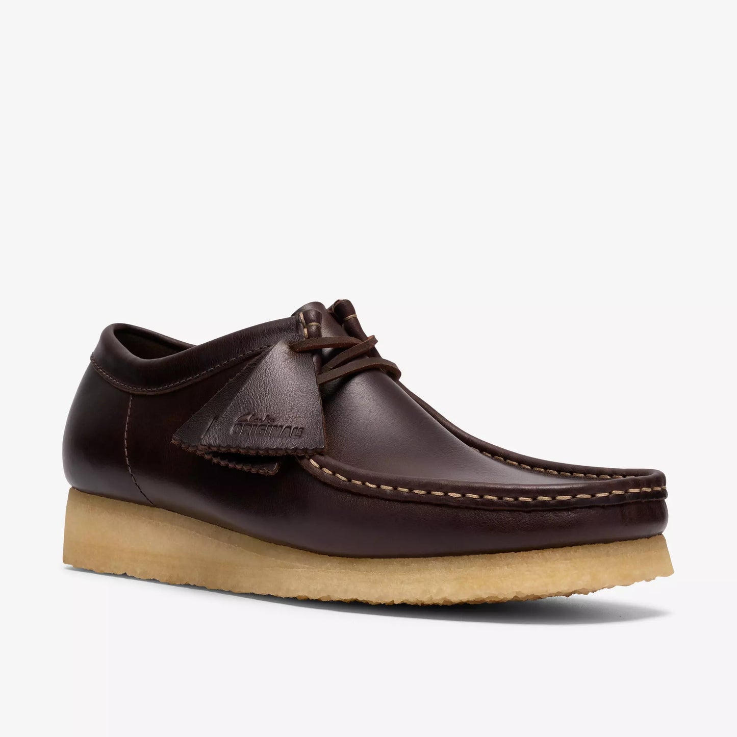 Clarks Wallabee Mens Shoes Color: Dark Brown Leather Style: 26186567