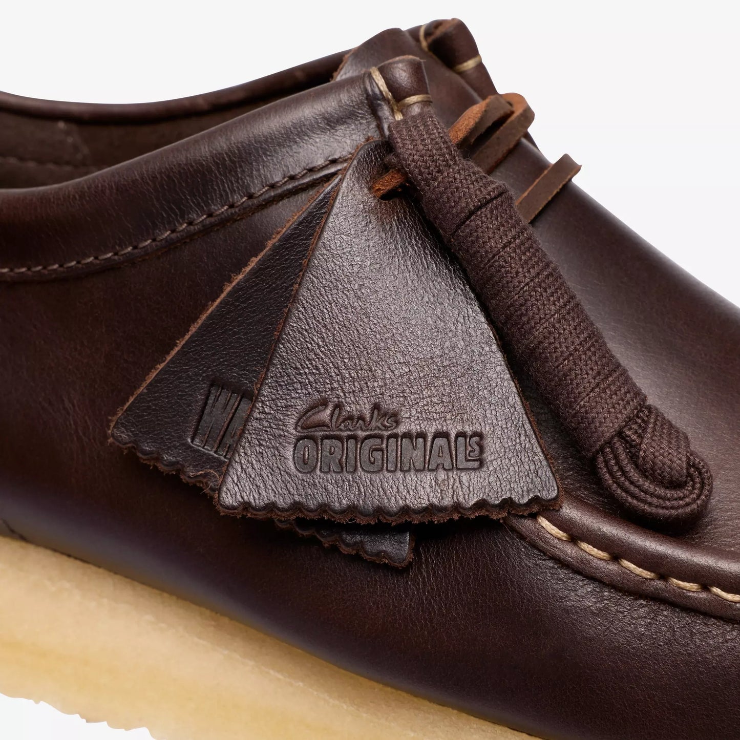 Clarks Wallabee Mens Shoes Color: Dark Brown Leather Style: 26186567