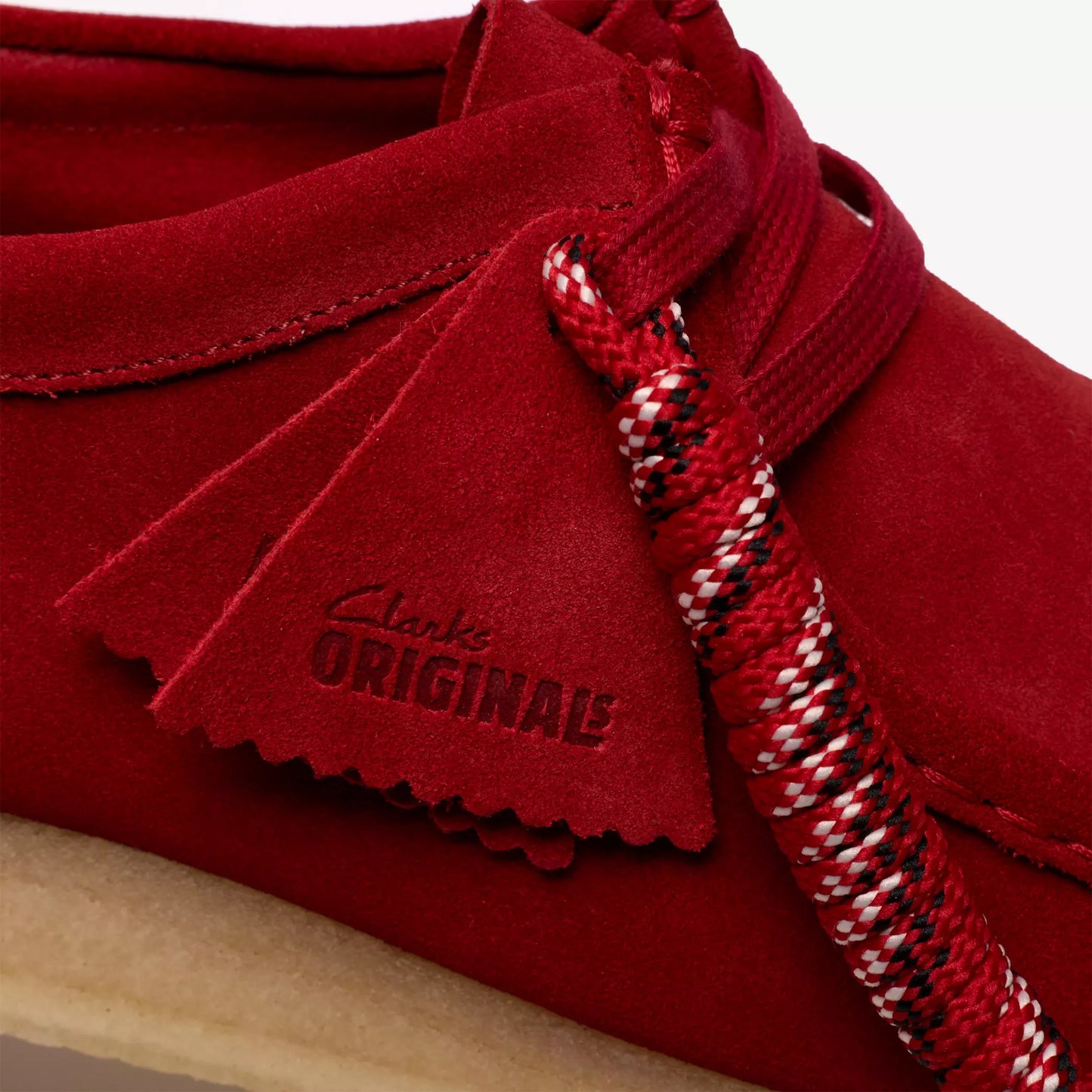Clarks Wallabee Mens Shoes Color: Deep Red Suede Style: 26186772