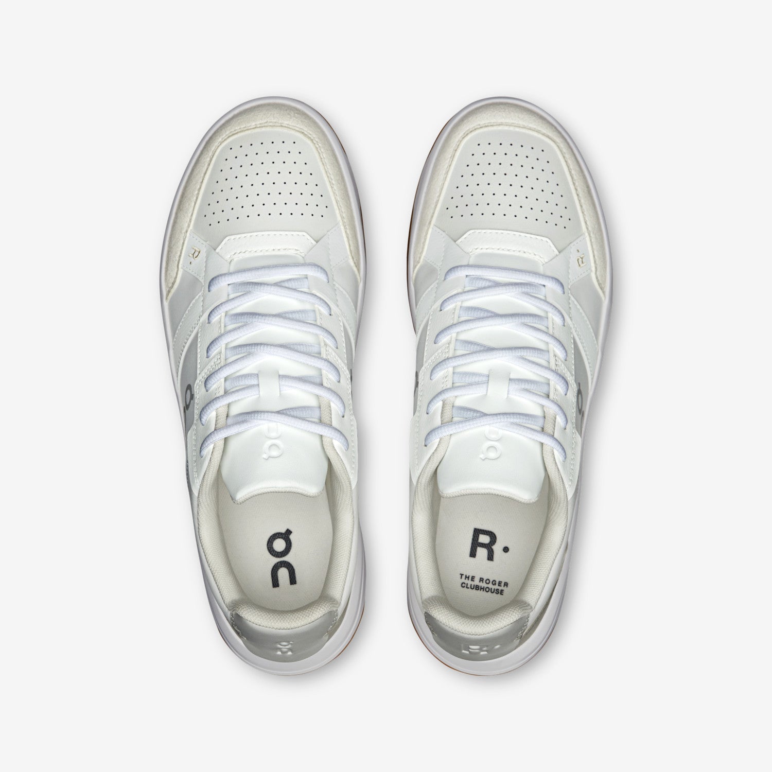 On THE ROGER Clubhouse Men's Shoes Color: White | Ivory Style: 3MF10540924