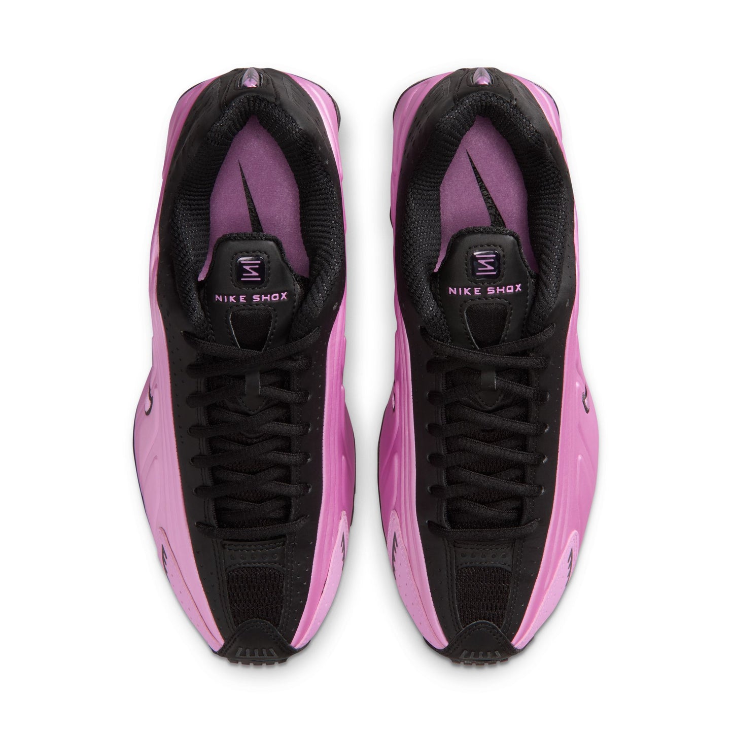 Nike Women's Shox R4 Color: BLACK/LT MAGENTA-BLACK Style: AR3565-014