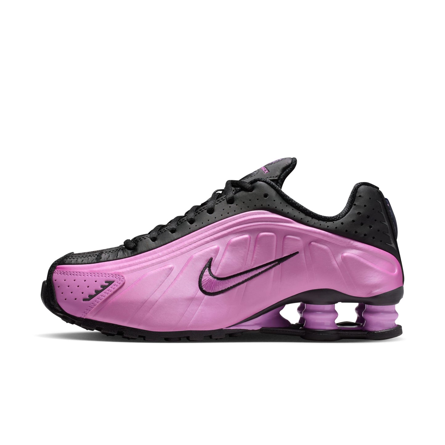 Nike Women's Shox R4 Color: BLACK/LT MAGENTA-BLACK Style: AR3565-014