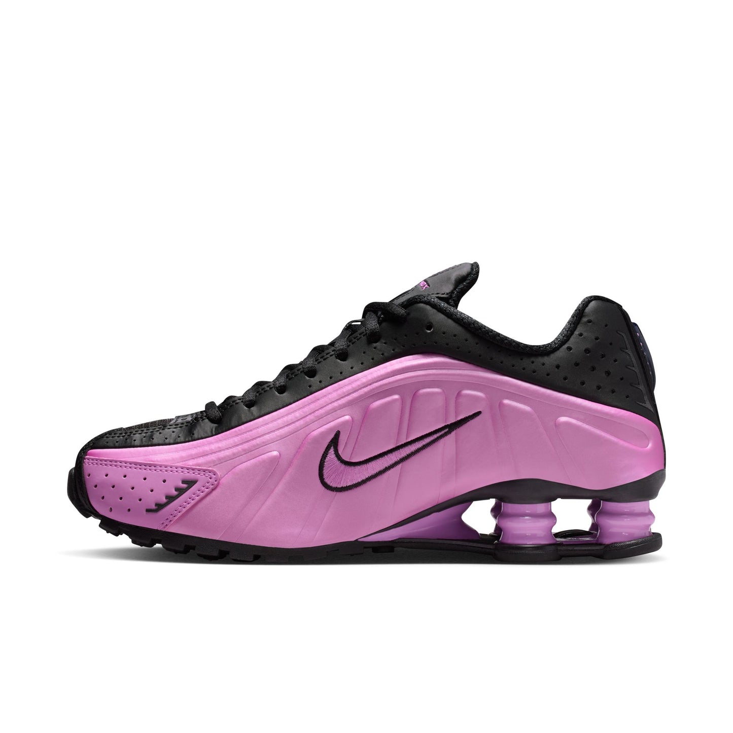 Nike Women's Shox R4 Color: BLACK/LT MAGENTA-BLACK Style: AR3565-014