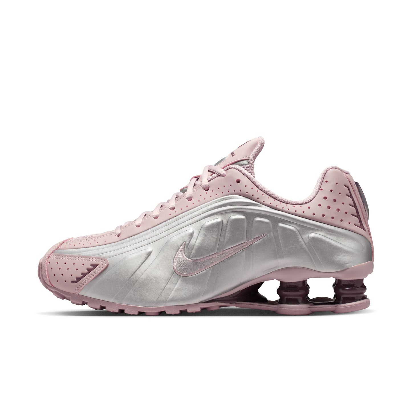Nike Shox R4 Women's Shoes Color: Particle Rose/metallic Silver-tattoo Style: AR3565-601