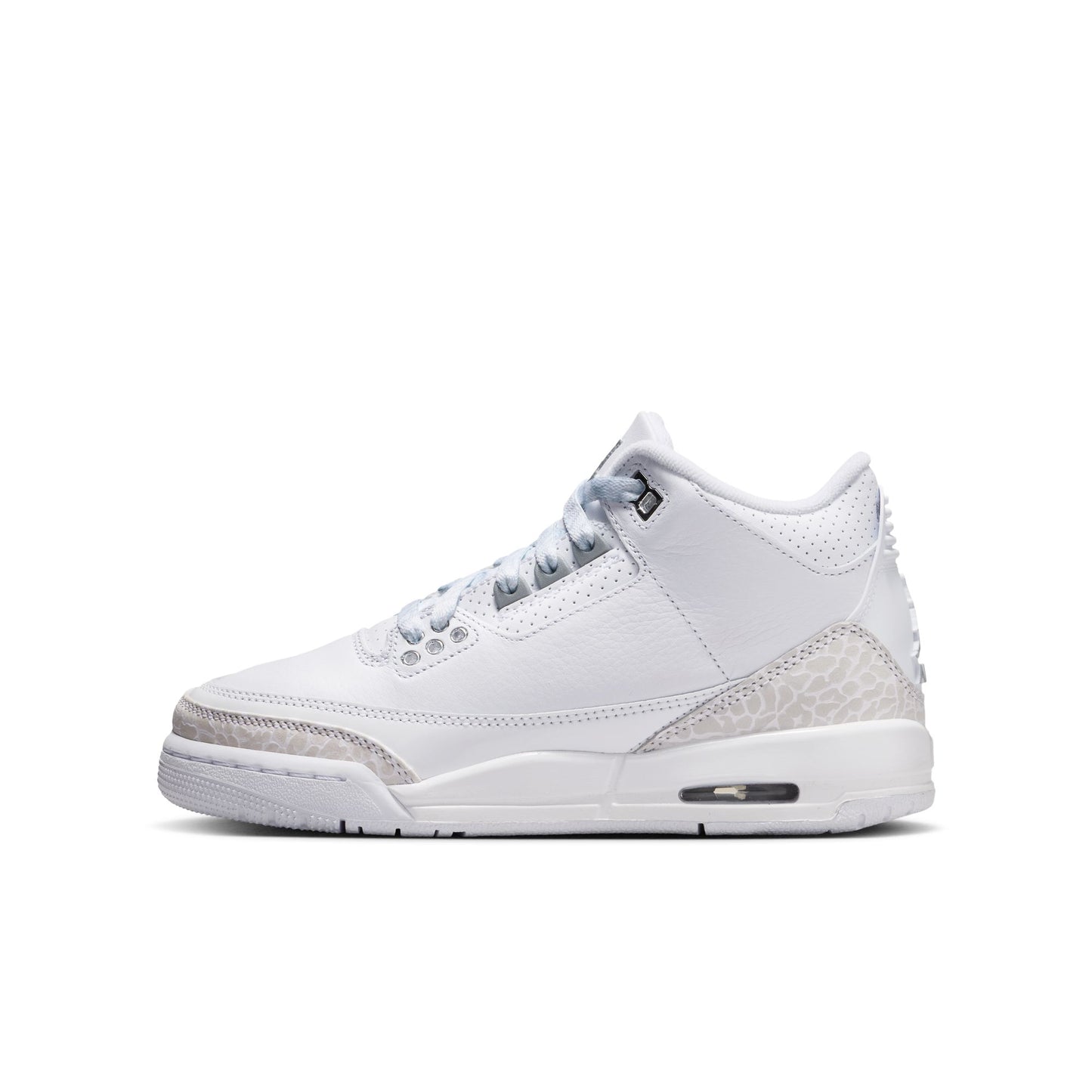 Air Jordan 3 Retro GS White/metallic Silver-white DM0967-111