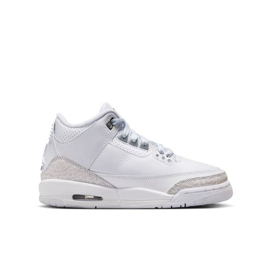 Air Jordan 3 Retro GS White/metallic Silver-white DM0967-111