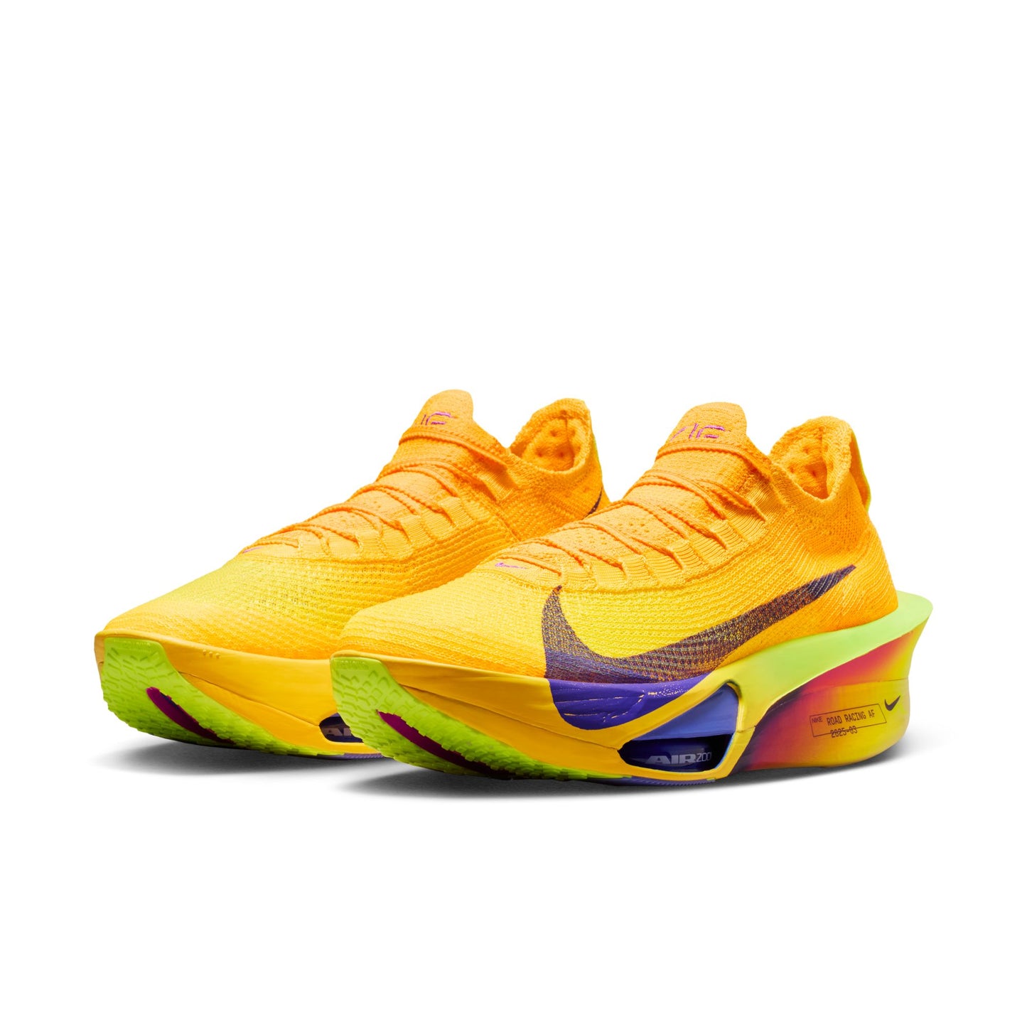 Nike Alphafly 3 Men's Road Racing Shoes Color: Laser Orange/indigo Burst-citron Pulse Style: FD8311-800