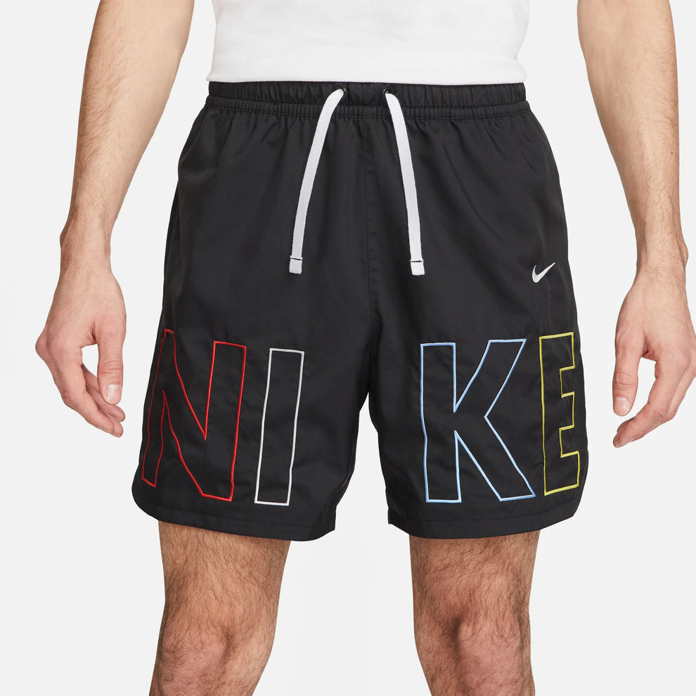 Nike Sportswear Men's Woven Flow Shorts Color: Black/multi Color