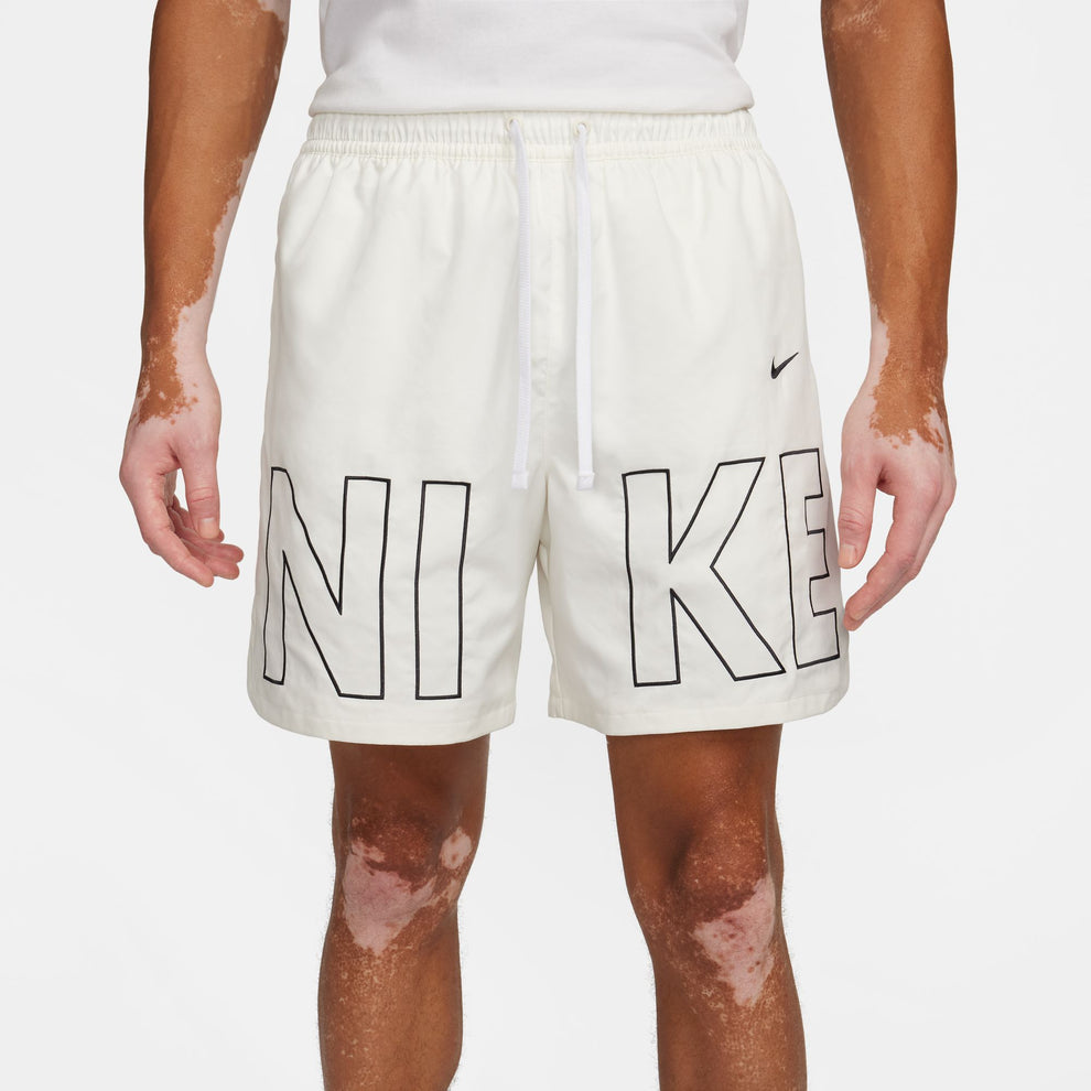 Nike Sportswear Men's Woven Flow Shorts Color: Sail/black Style