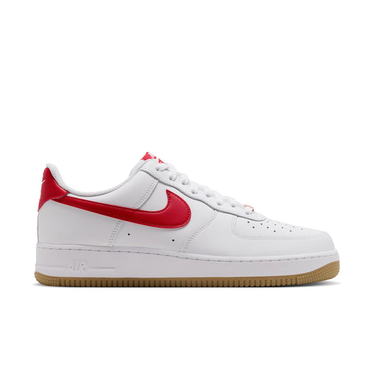 Nike Air Force 1 '07 Color: White/Challenge Red-Gum Light Brown Style: FJ4146-136