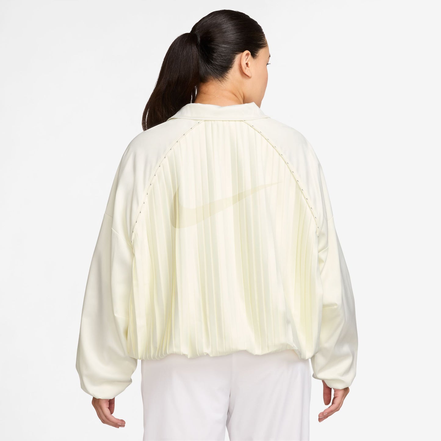 NIKE SPORTSWEAR COLLECTION WOMENS PLEATED JACKET WHITE HJ0516-133