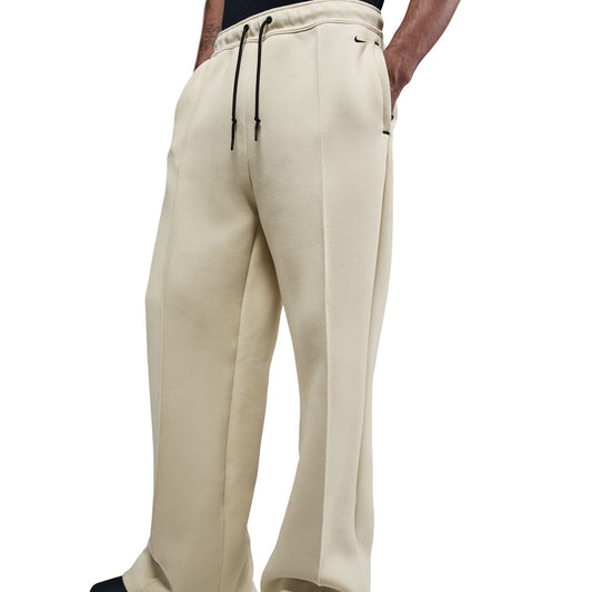 Nike Tech Men's Wide-Leg Fleece Pants Color: Lt Khaki/black Style: HJ0695-229