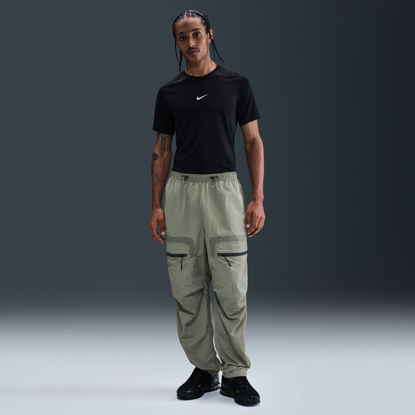Nike Tech Men's Woven Cargo Pants Color: Light Army/black Style: HJ2940-320