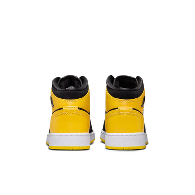 Air Jordan 1 Mid SE Big Kids' Shoes Color: Black/varsity Maize-white Style: HJ5940-071