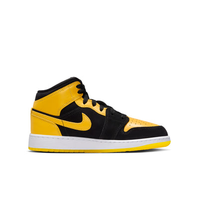 Air Jordan 1 Mid SE Big Kids' Shoes Color: Black/varsity Maize-white Style: HJ5940-071