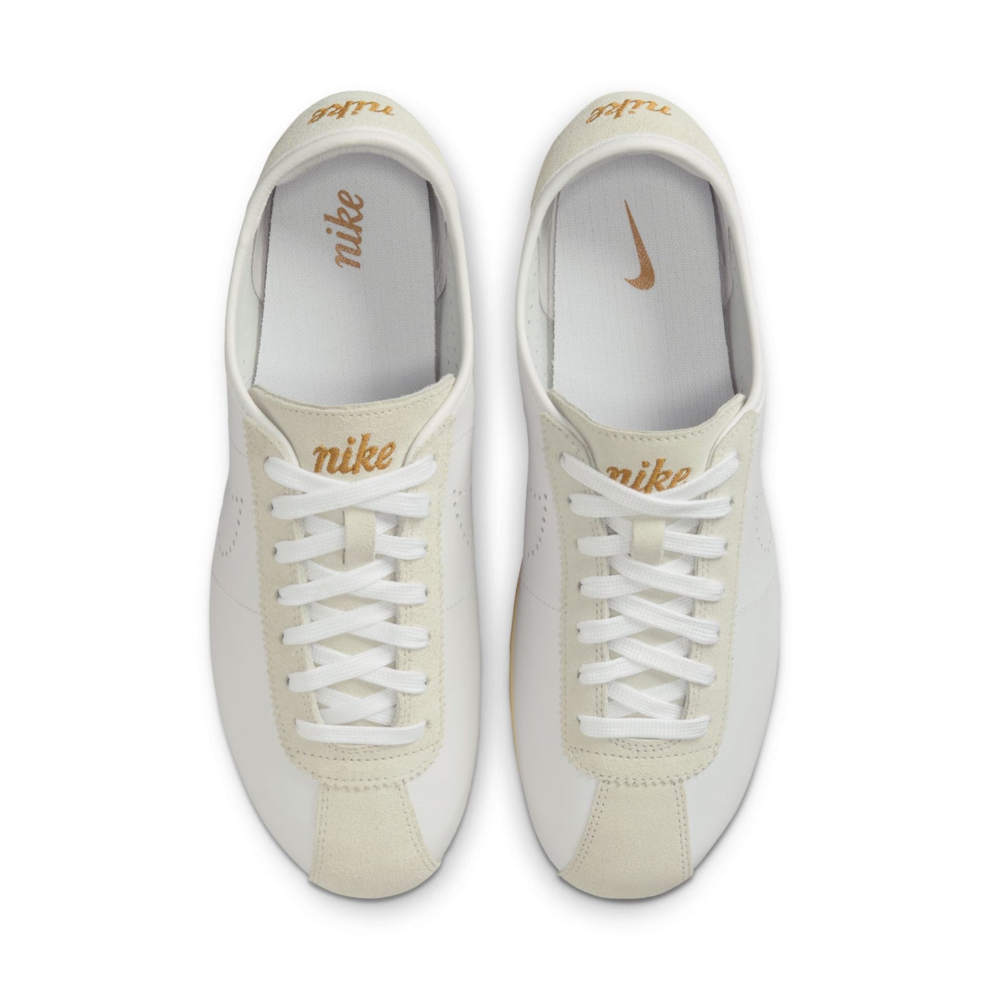 Women's Nike Cortez Leather  Color: White/bronze-light Bone-coconut Milk Style: HQ1841-100