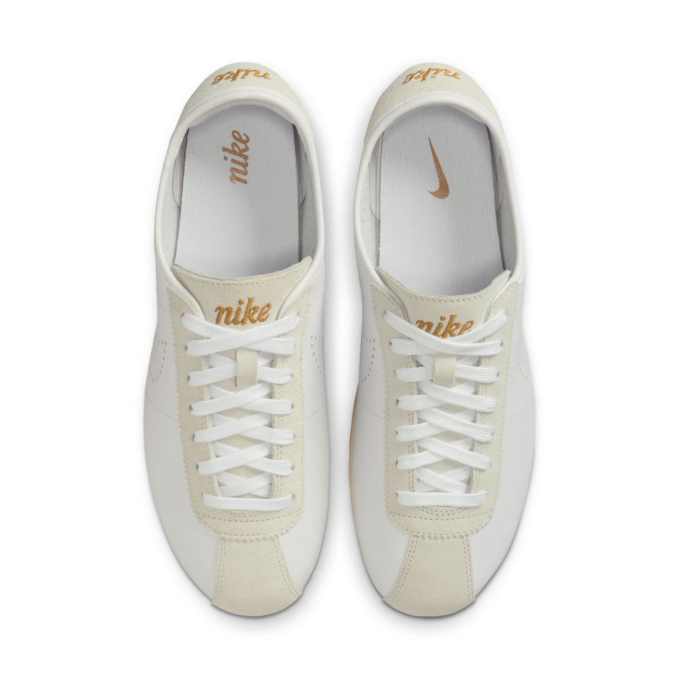Women's Nike Cortez Leather  Color: White/bronze-light Bone-coconut Milk Style: HQ1841-100