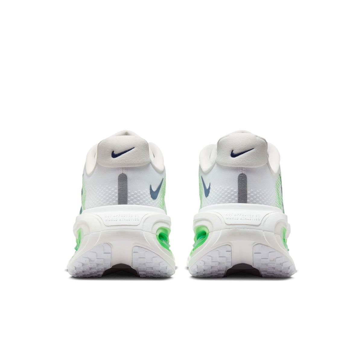 Nike Vomero Premium Mens Shoes, White/Midnight Navy/Green Spark, photo 10 of 11