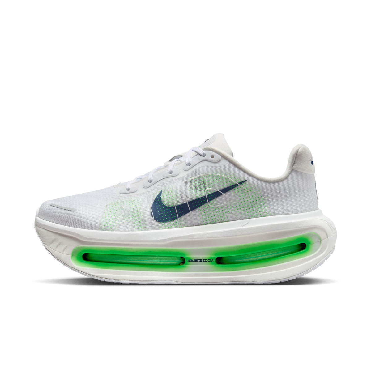 Nike Vomero Premium Mens Shoes, White/Midnight Navy/Green Spark, photo 3 of 11
