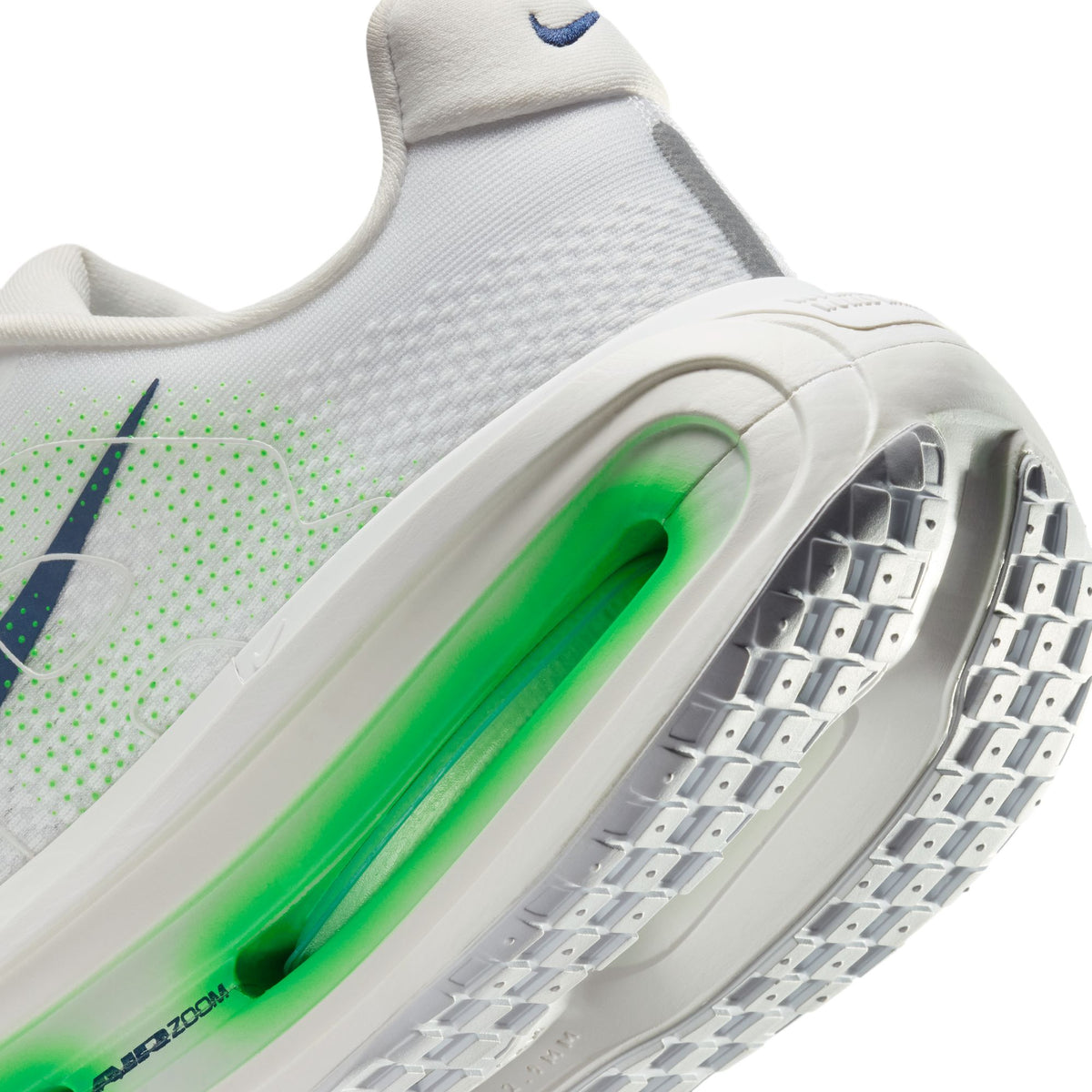 Nike Vomero Premium Mens Shoes, White/Midnight Navy/Green Spark, photo 9 of 11