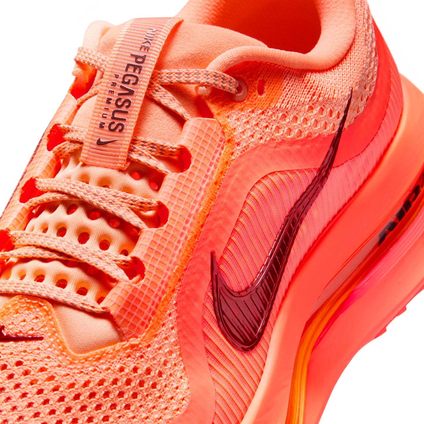Nike Pegasus Premium Women's Road Running Shoes Color: Orange Pulse/hot Lava-bright Mango Style: HQ2593-802