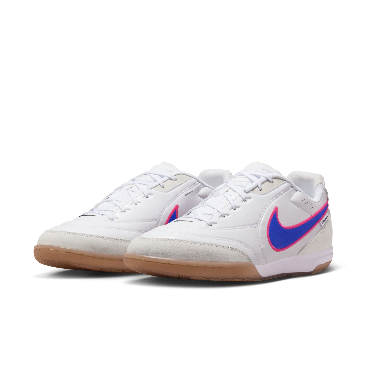 Nike Tiempo Streetgato Indoor/Court Low-Top Soccer Shoes Color: White/racer Blue-pink Blast Style: HQ7017-146