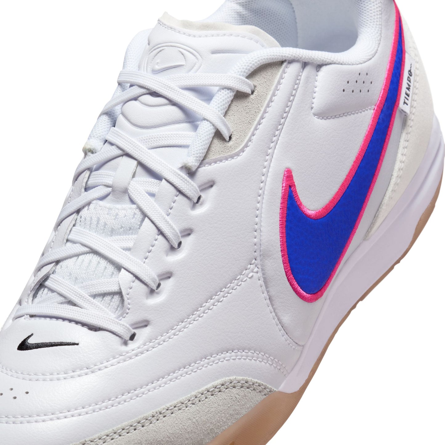 Nike Tiempo Streetgato Indoor/Court Low-Top Soccer Shoes Color: White/racer Blue-pink Blast Style: HQ7017-146