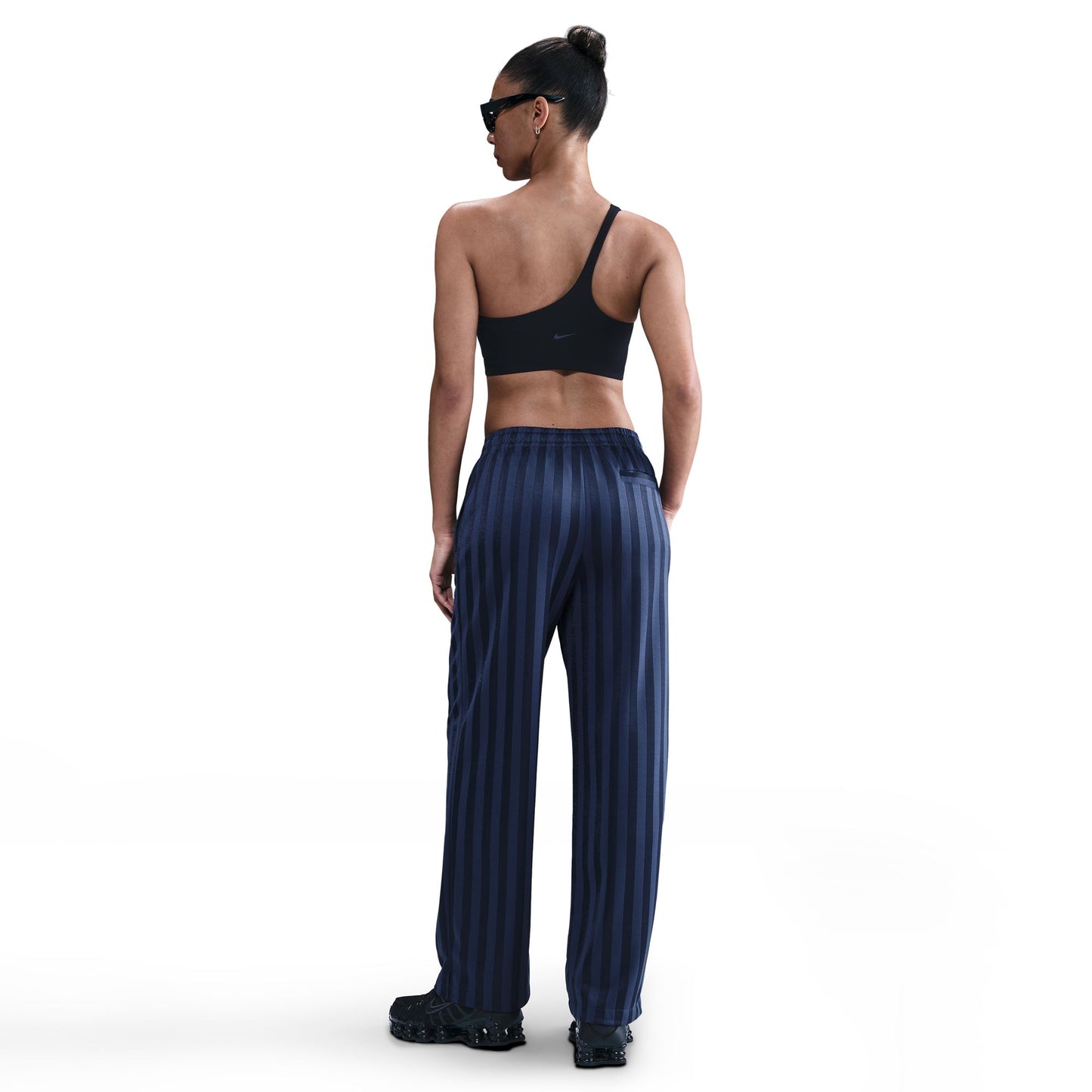 NIKE WOMENS MID LOOSE JACQUARD STRIPED TRACK PANTS HV5133-410