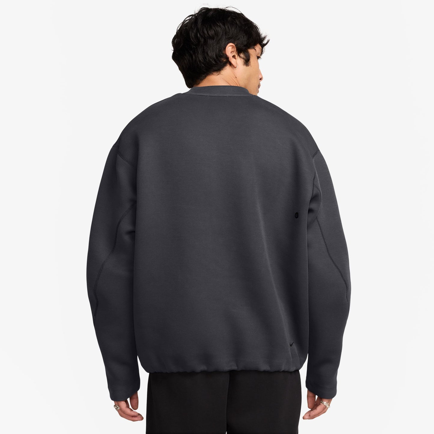 NIKE TECH FLEECE LOOSE FIT CREW ANTHRACITE HV6537-060