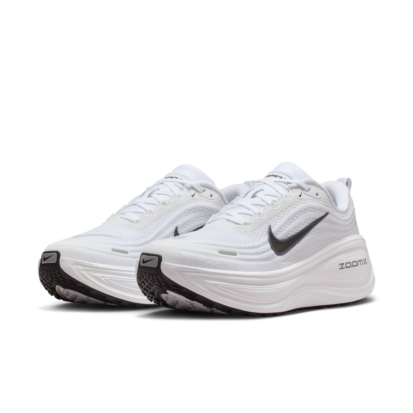 Nike Vomero Plus Men's Road Running Shoes Color: White/black-dk Smoke Grey-mtlc Dark Grey HV8150-101