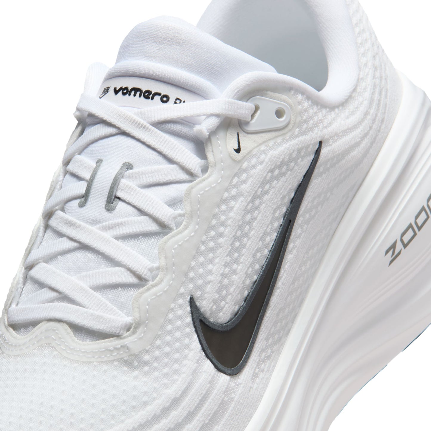 Nike Vomero Plus Men's Road Running Shoes Color: White/black-dk Smoke Grey-mtlc Dark Grey HV8150-101