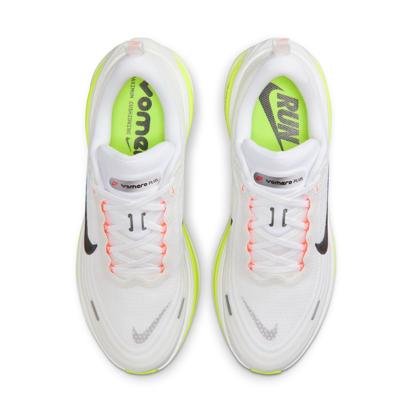 Nike Vomero Plus Men's Road Running Shoes Color: White/black-volt-barely Volt Style: HV8150-120