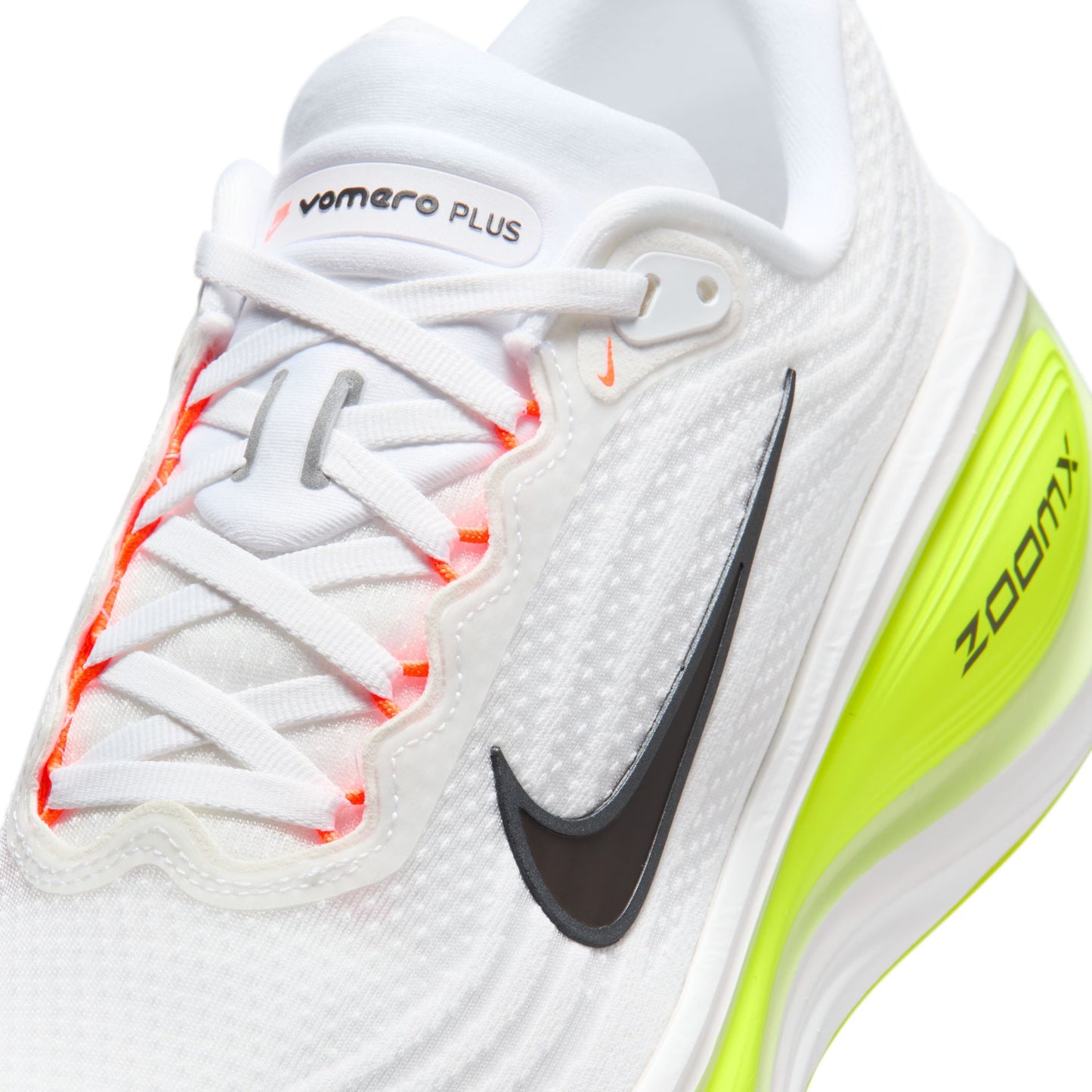 Nike Vomero Plus Men's Road Running Shoes Color: White/black-volt-barely Volt Style: HV8150-120
