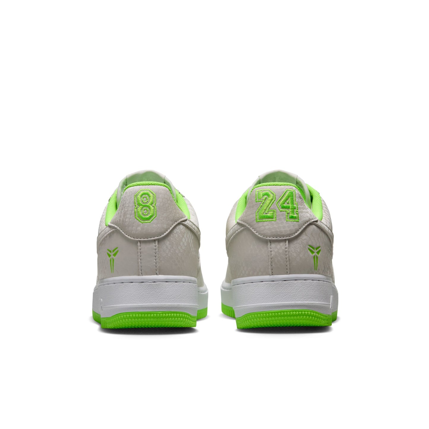 Kobe Air Force 1 Low Mens Shoes Color: Vast Grey/Electric Green/White Style: IB0018-006
