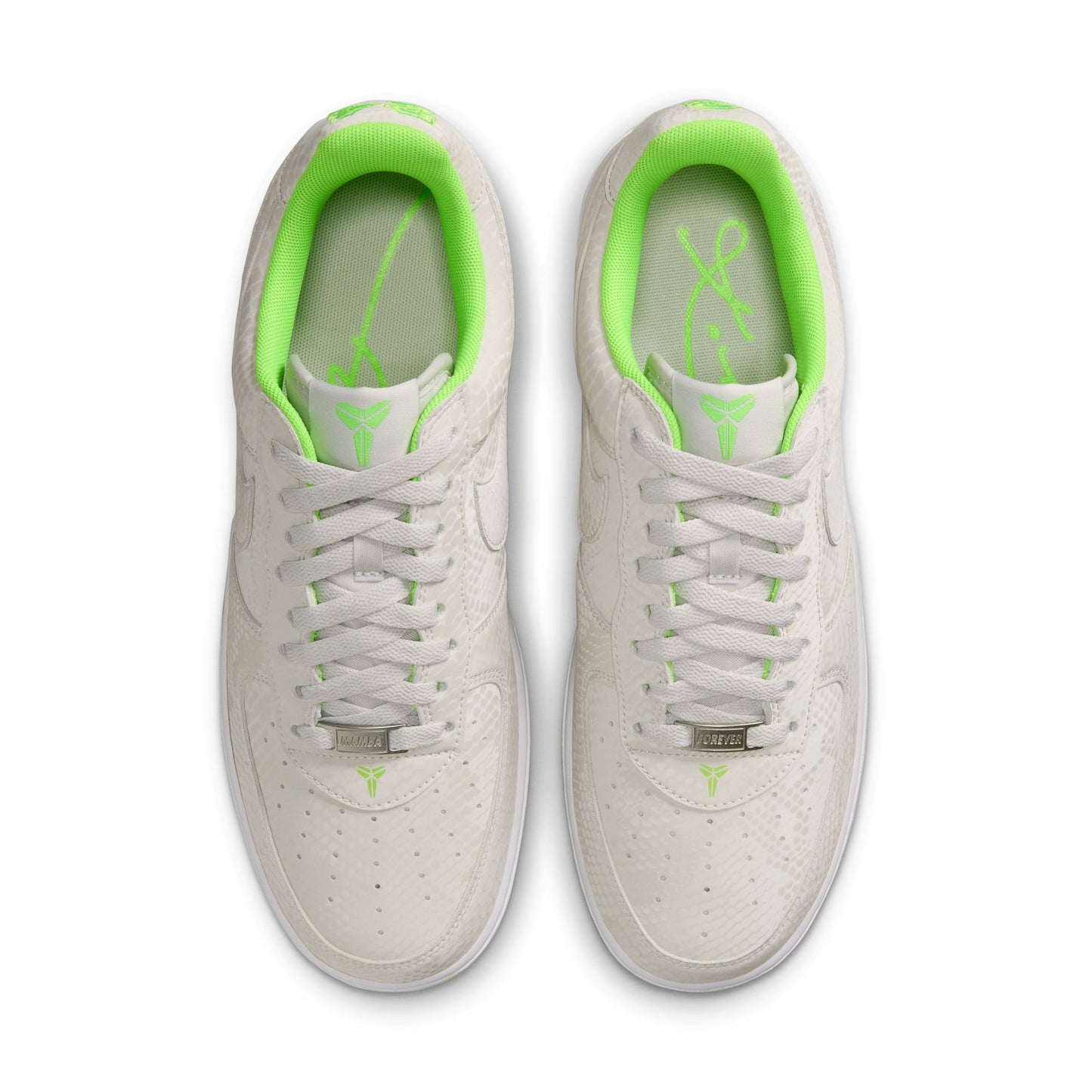 Kobe Air Force 1 Low Mens Shoes Color: Vast Grey/Electric Green/White Style: IB0018-006