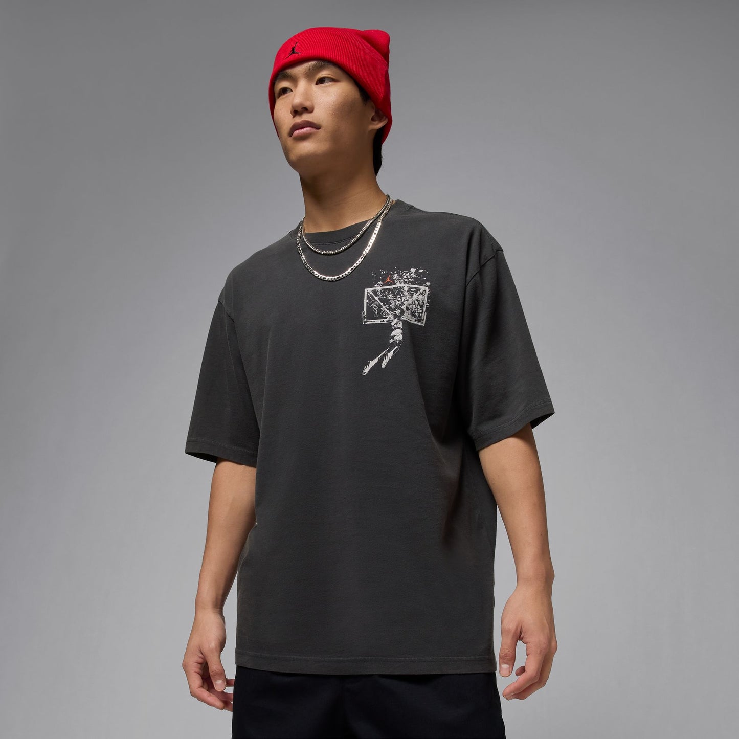 JORDAN BROOKLYN OVERSIZED T-SHIRT OFF-NOIR/ SAIL IB3297-045