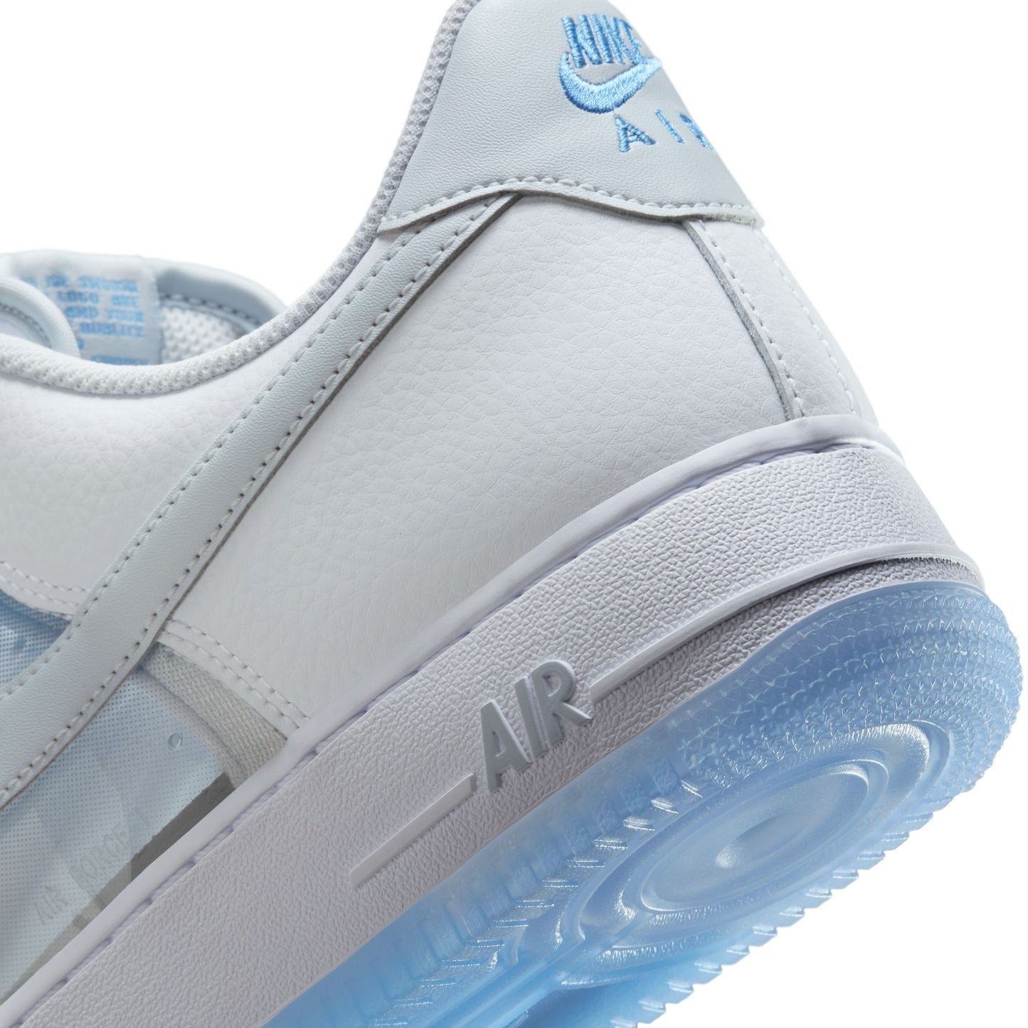 Nike Air Force 1 Retro Men's Shoes Color: White/pure Platinum-university Blue IB5724-100