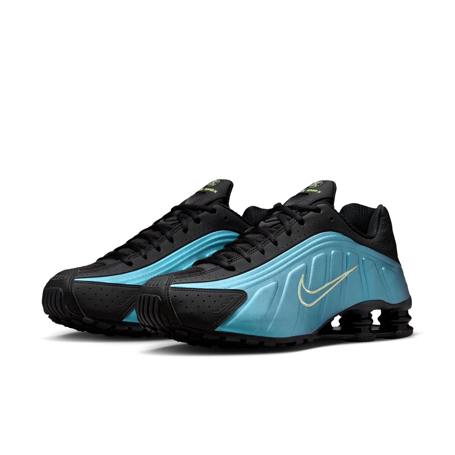 Nike Shox R4 Men's Shoes Color: Sapphire/lt Liquid Lime-pencil Point Style: IF4849-500