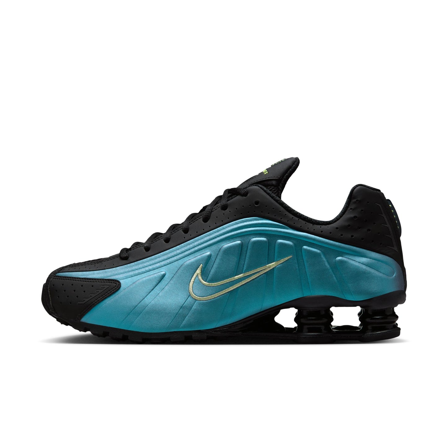 Nike Shox R4 Men's Shoes Color: Sapphire/lt Liquid Lime-pencil Point Style: IF4849-500