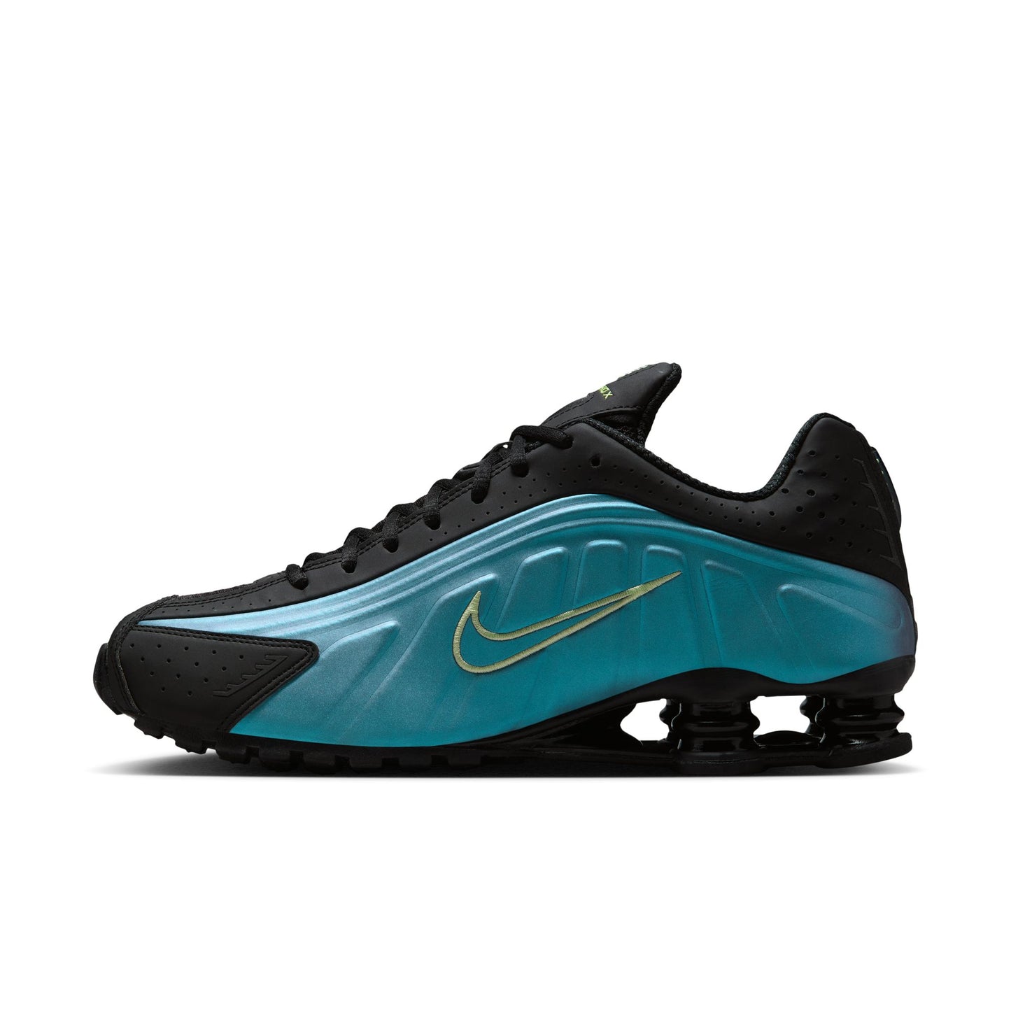 Nike Shox R4 Men's Shoes Color: Sapphire/lt Liquid Lime-pencil Point Style: IF4849-500