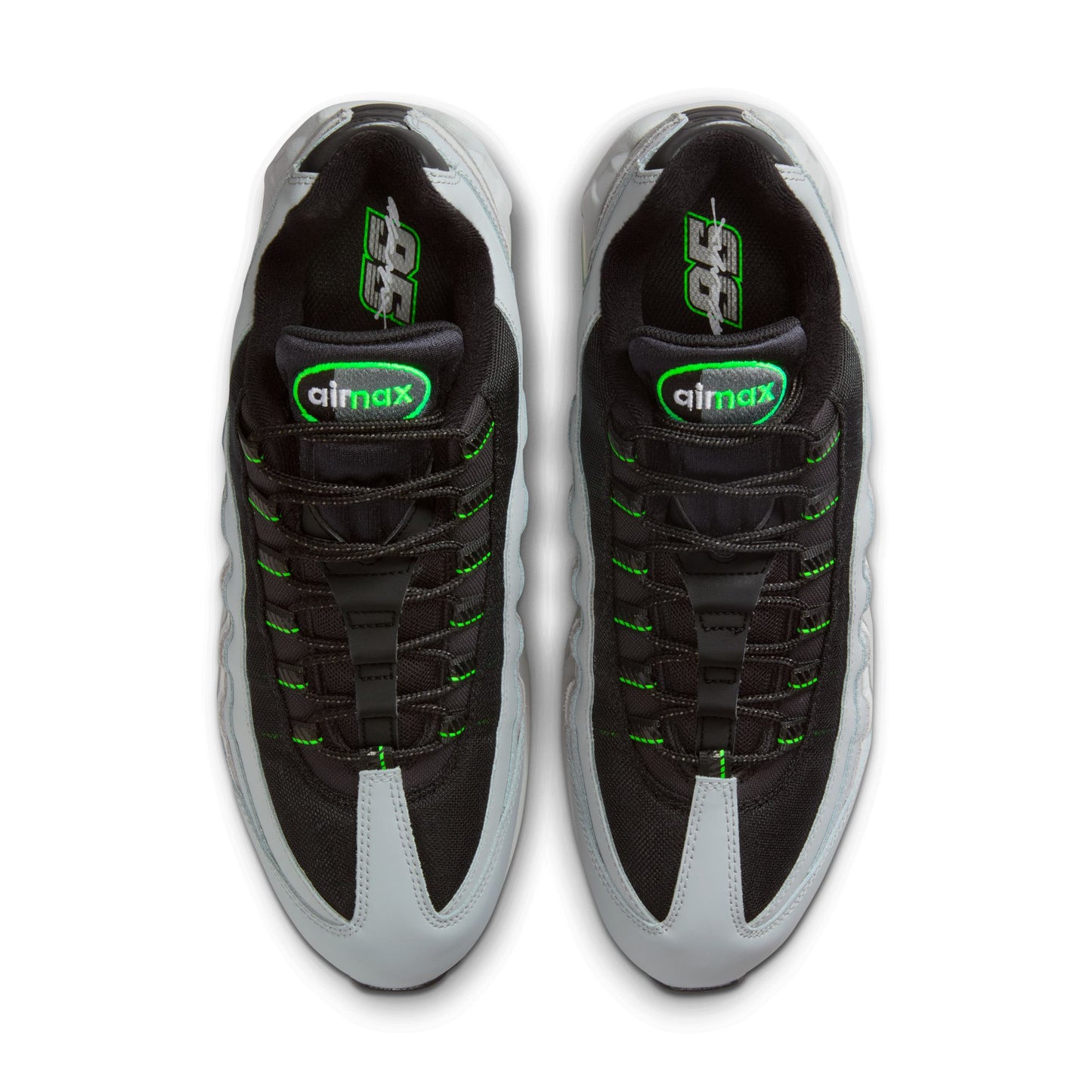 Nike Air Max 95 Big Bubble Men's Shoes Color: Lt Smoke Grey/black-green Strike-white IH1228-002