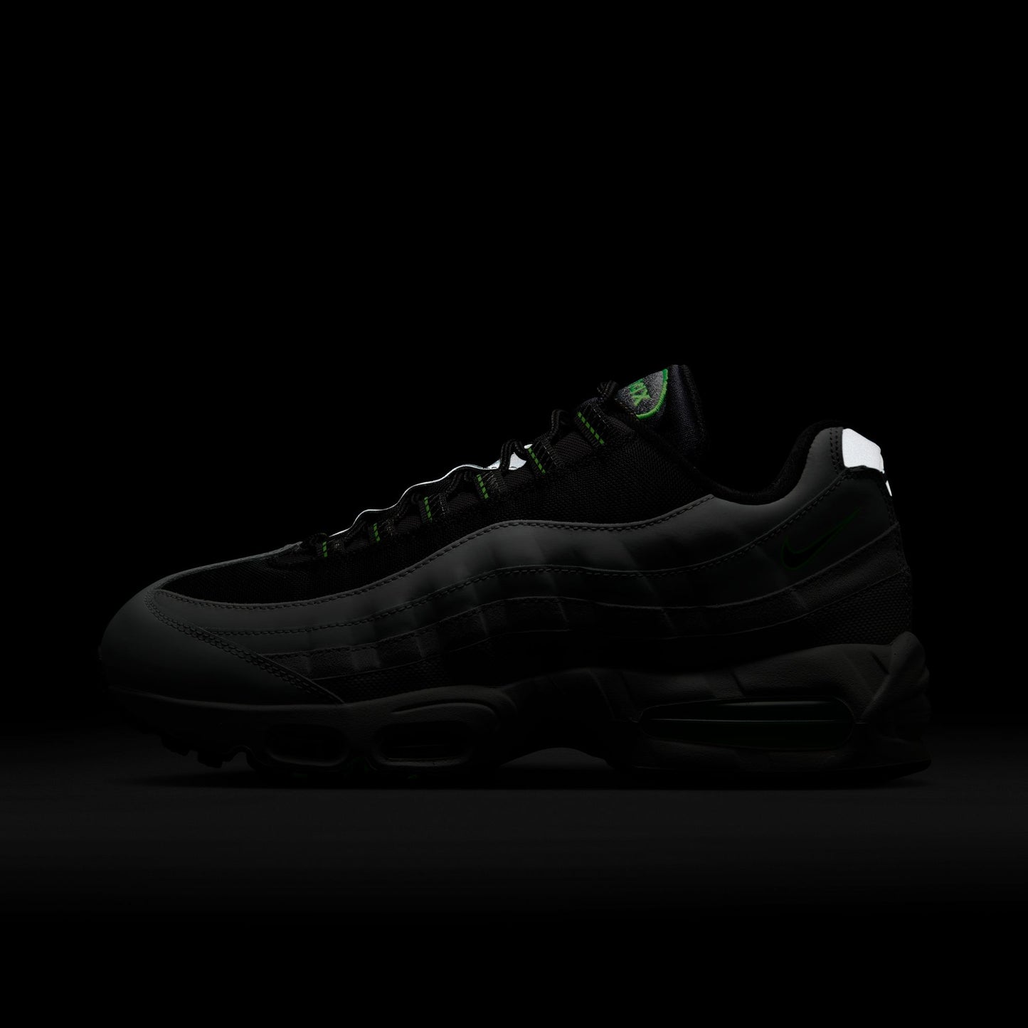 Nike Air Max 95 Big Bubble Men's Shoes Color: Lt Smoke Grey/black-green Strike-white IH1228-002