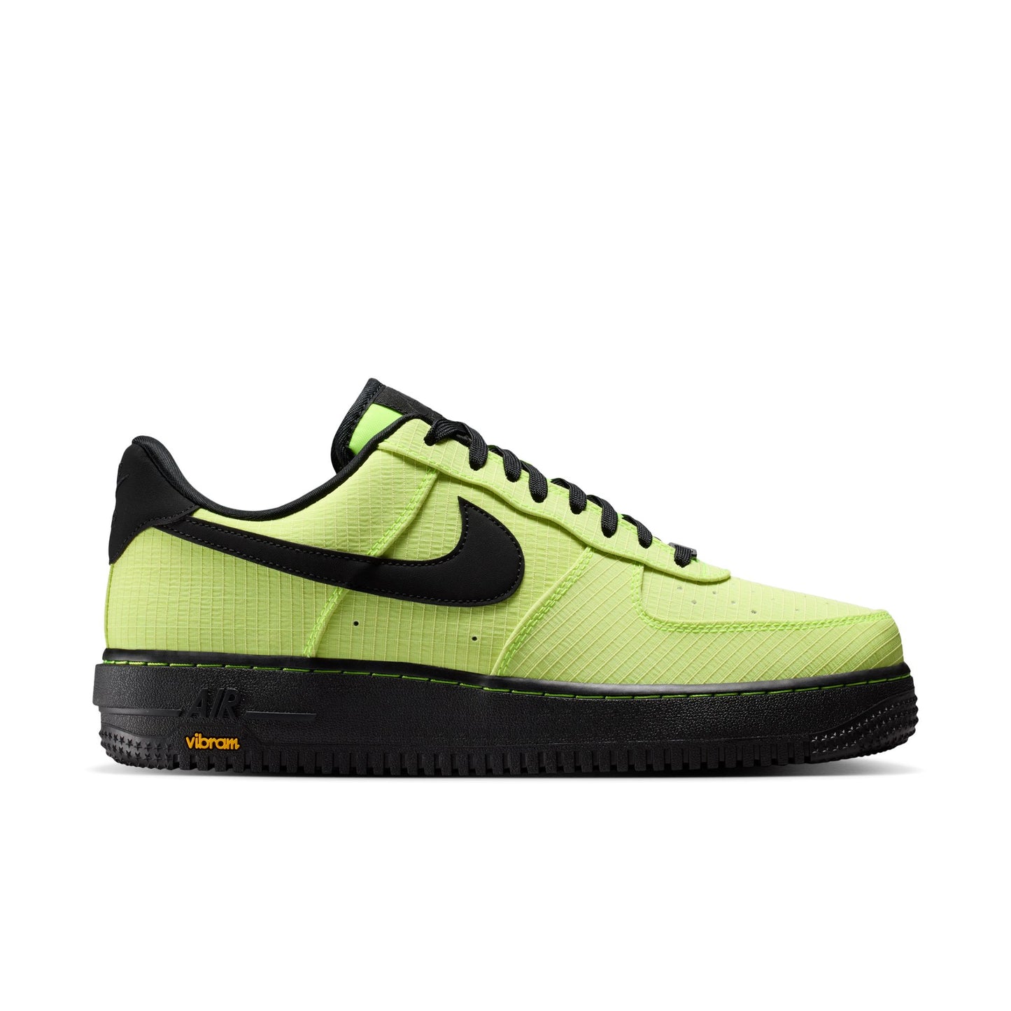 Nike Air Force 1 '07 LX Vibram Men's Shoes Color: Volt/Black-Black-Speed Yellow Style: IH1943-700