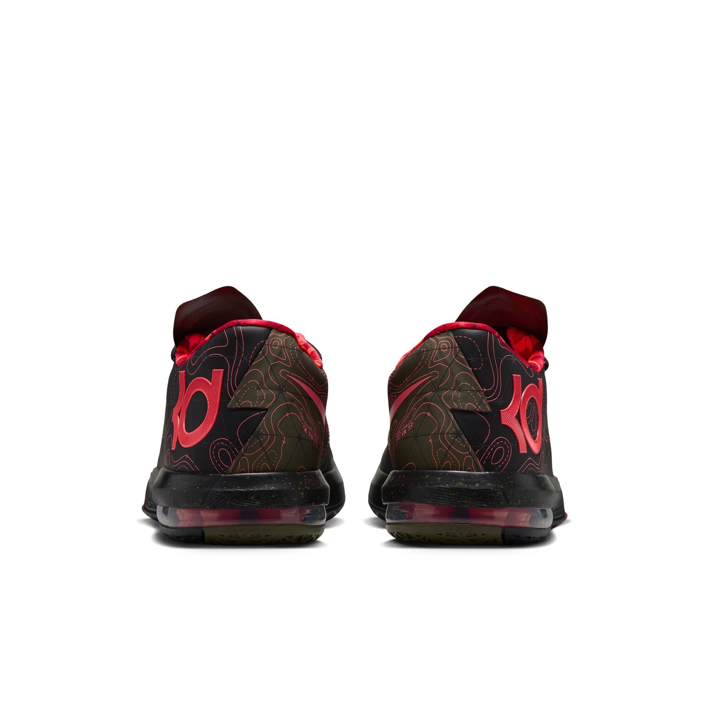 KD VI Mens Shoes Color: Black/Atomic Red/Medium Olive/Noble Red Style: IM4409-001