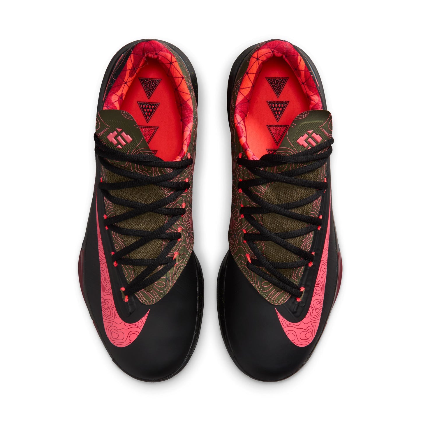 KD VI Mens Shoes Color: Black/Atomic Red/Medium Olive/Noble Red Style: IM4409-001