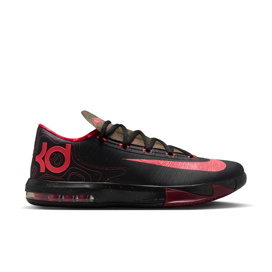 KD VI Mens Shoes Color: Black/Atomic Red/Medium Olive/Noble Red Style: IM4409-001